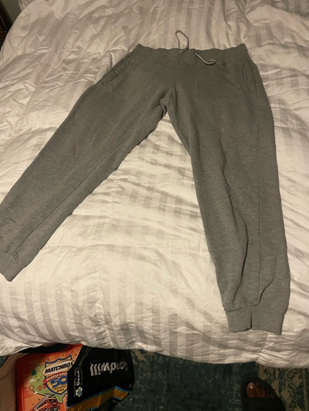 Versace Men's Gray Drawstring Joggers